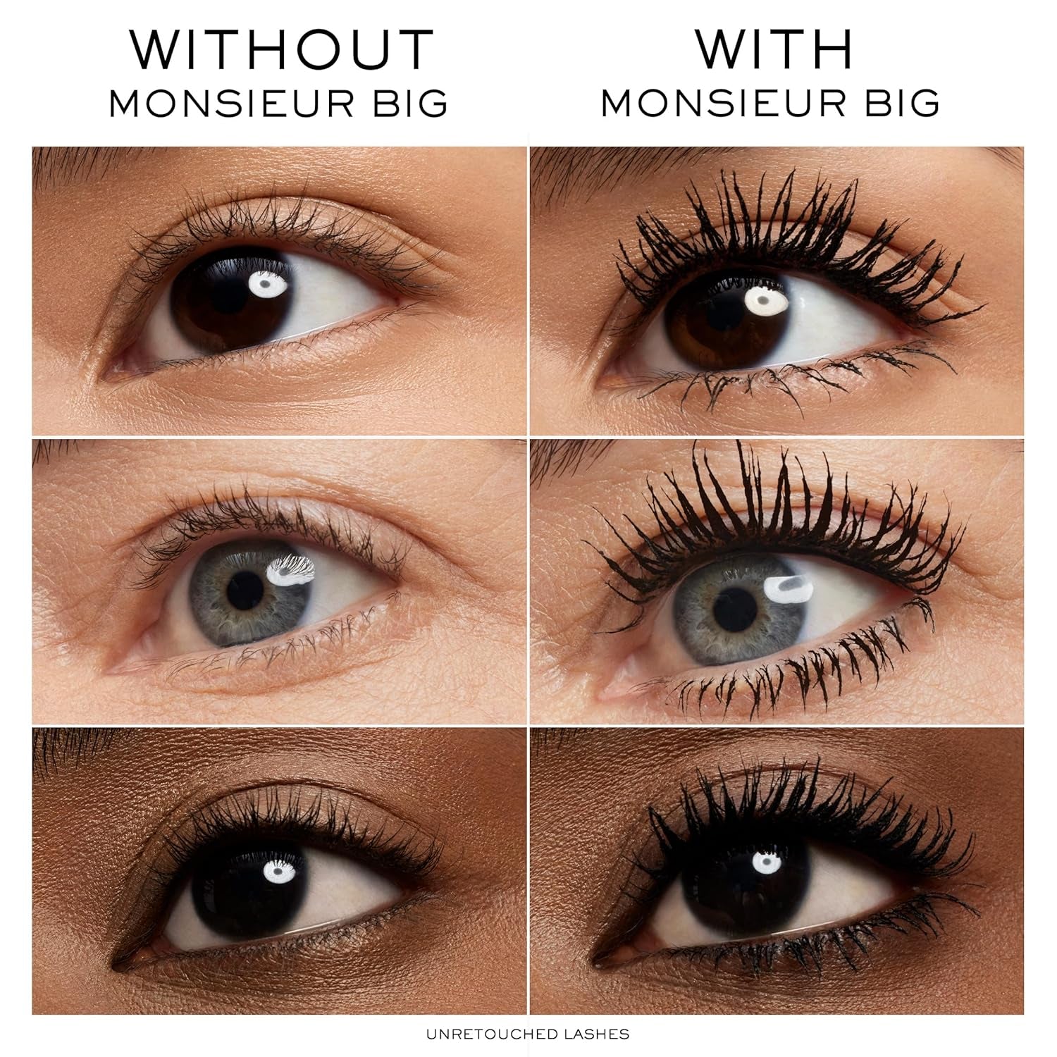 Monsieur Big Volumizing Mascara for up to 12X More Volume & 24H Wear - False Lash Effect - Black