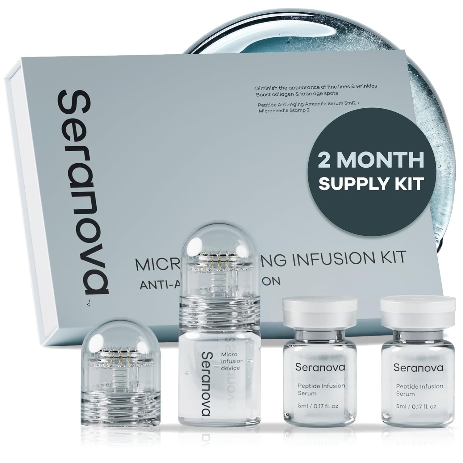 Seranova MicroNeedling Infusion Kit - 2-Month Supply