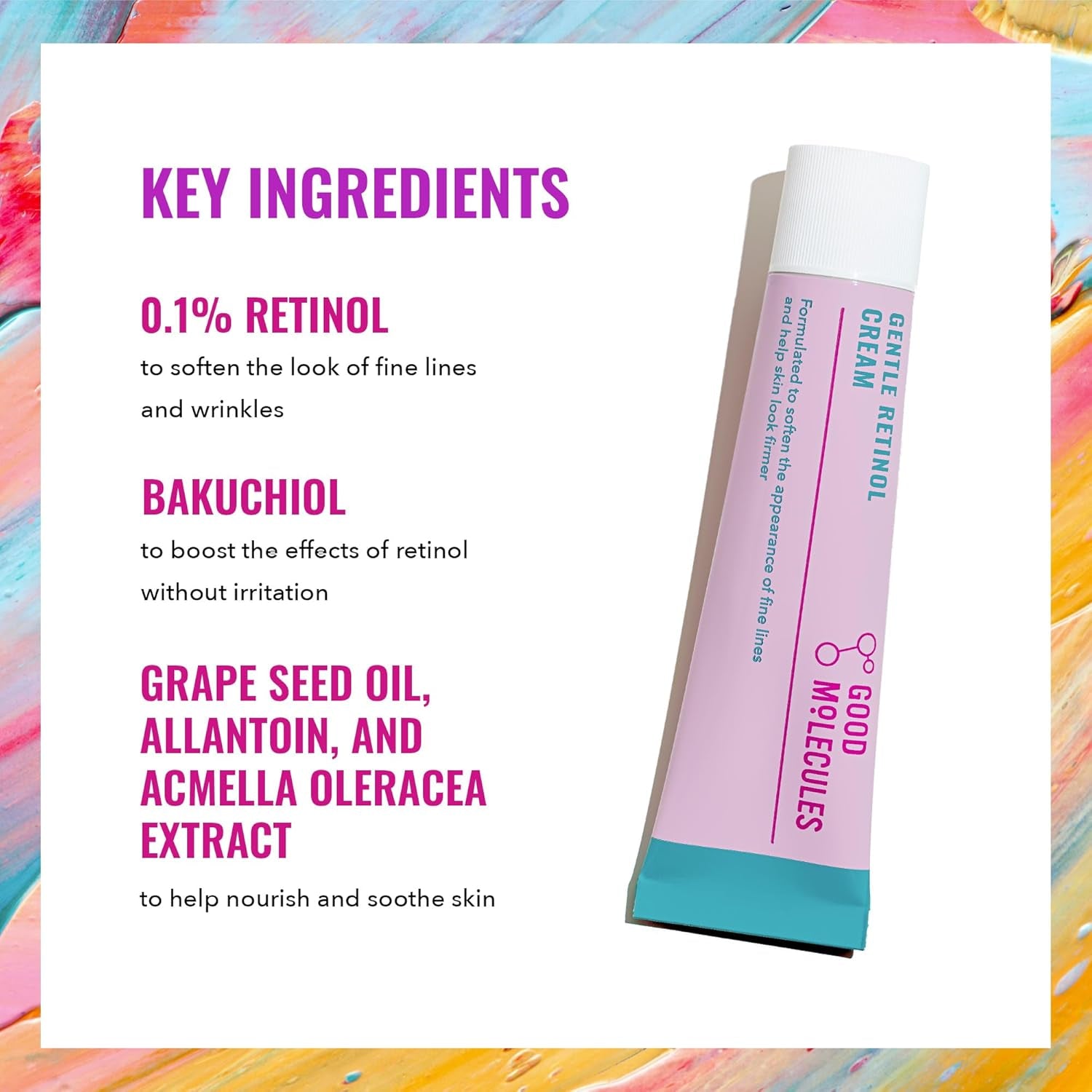 Good Molecules Gentle Retinol Cream – 30ml | Smooth Fine Lines, Refine Pores & Boost Radiance