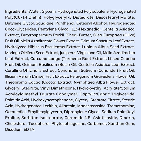 Hydrating & Barrier-Repair Cream for Dry & Sensitive Skin – Korean Moisturizer with CICA & Ceramide – 50Ml (1.69 Fl Oz)