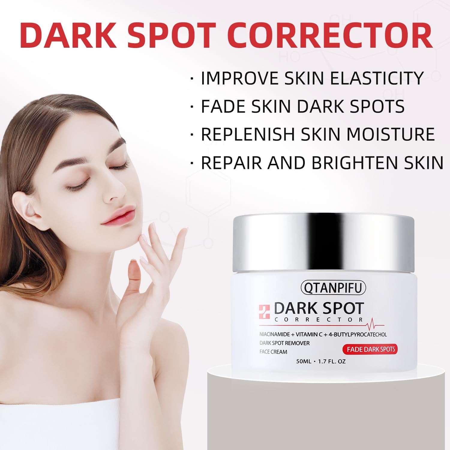 QTANPIFU Dark Spot Corrector – 50ml | Brightens Pigmentation, Sun Spots & Uneven Skin Tone