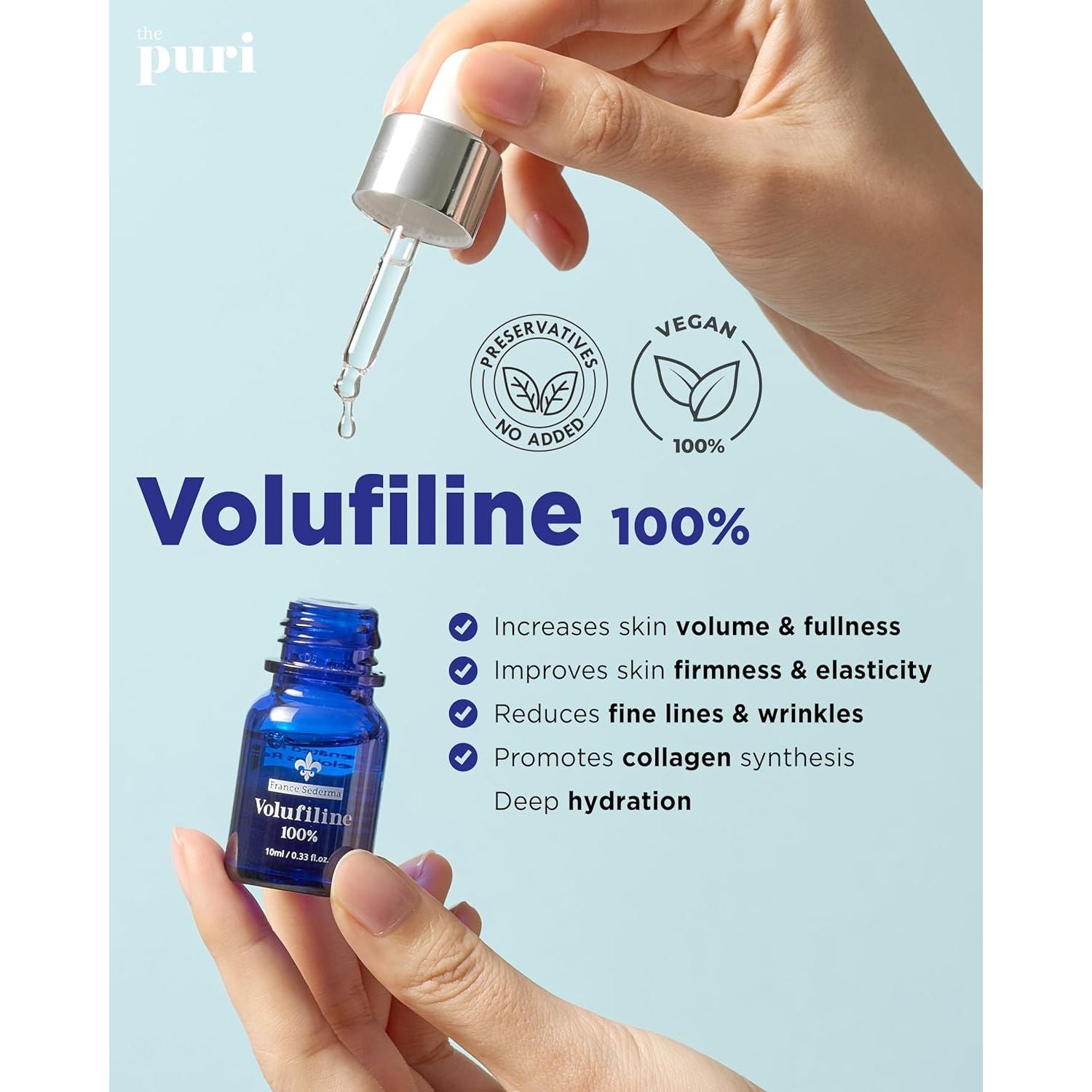 THEPURI 100% Volufiline Serum – 10ml | Plumping, Firming & Wrinkle Care