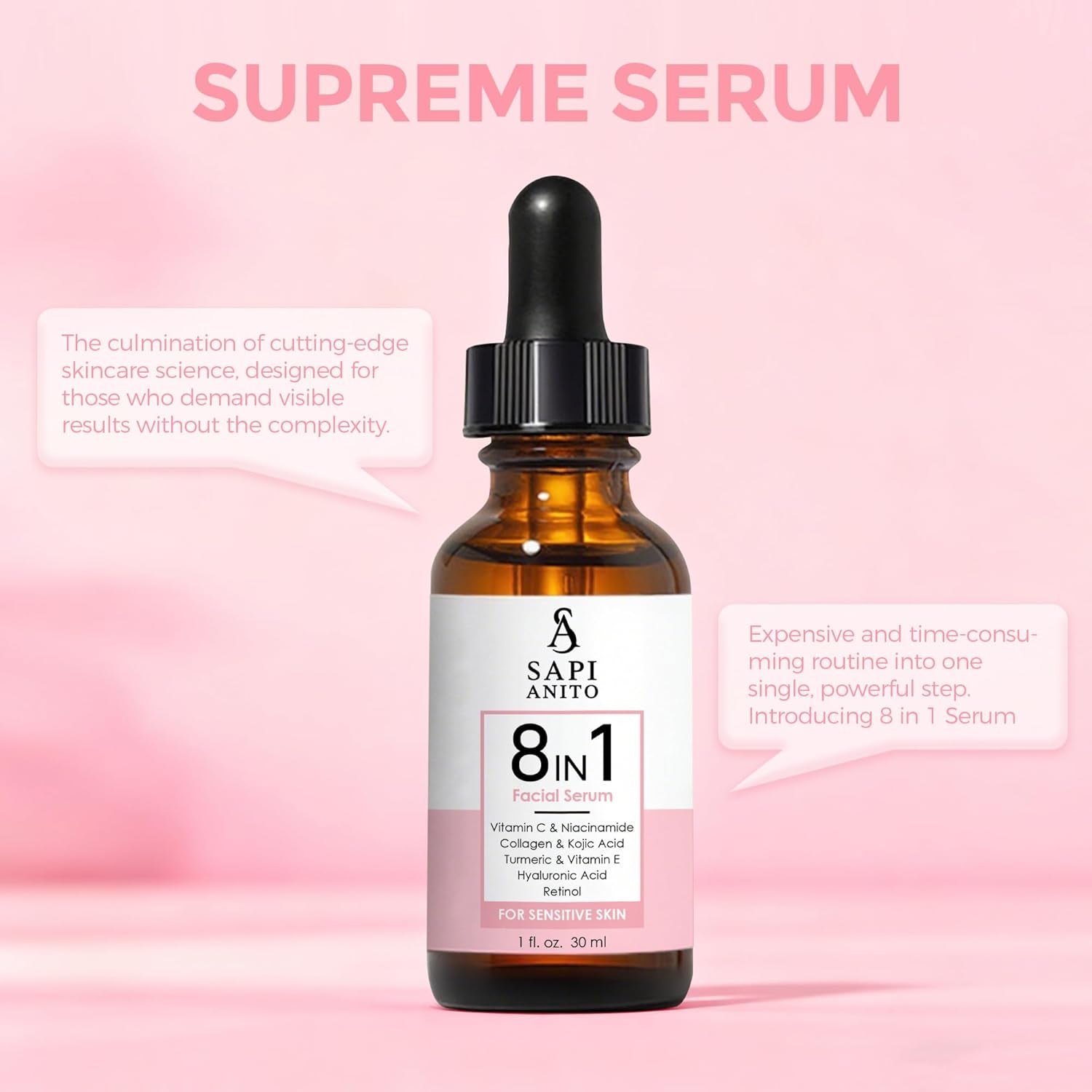 SA Sapi Anito 8In1 Facial Serum For Sensitive Skin - 30ml