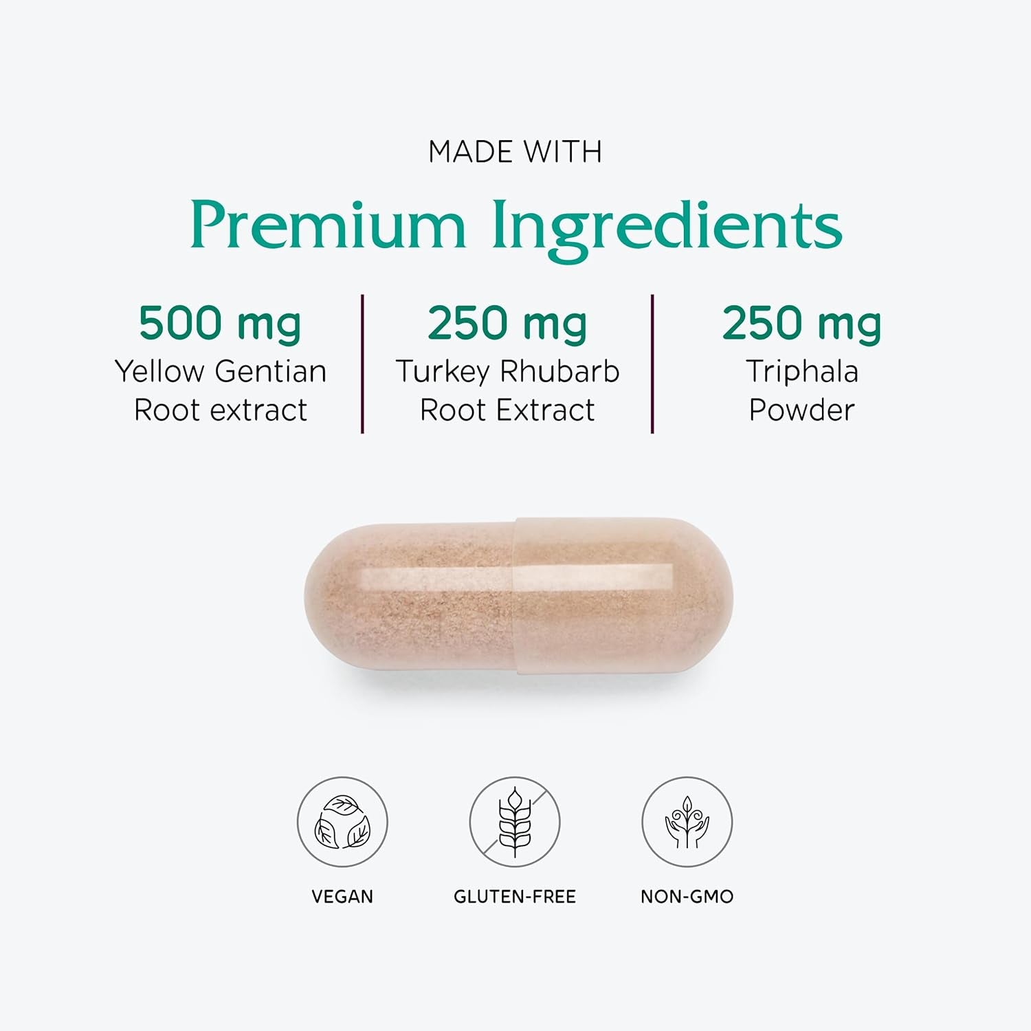 Vitanica Colon Motility Blend – 90 Capsules | Natural Digestive & Colon Support for Gentle Elimination