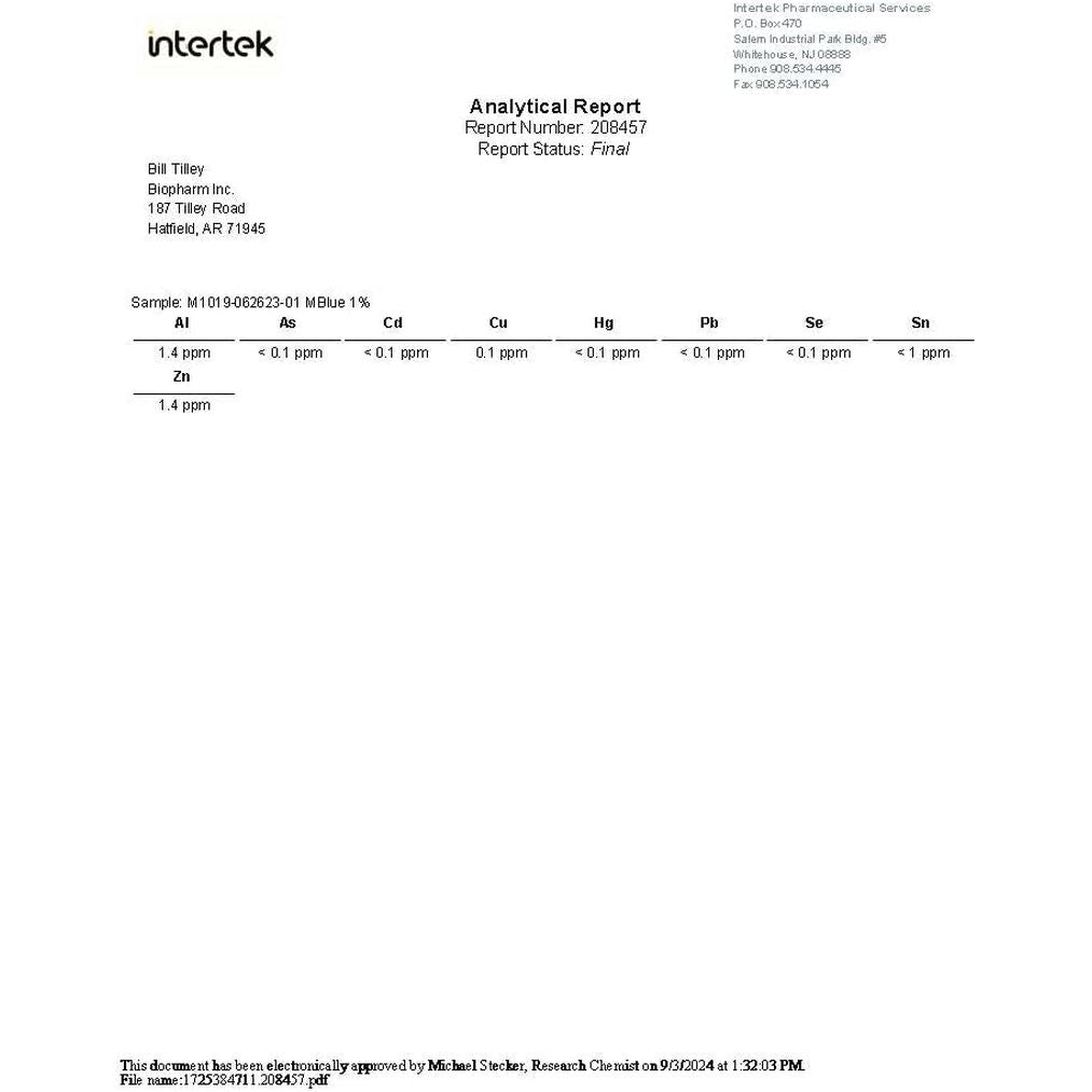 Biopharm Methylene Blue 1% USP – 50ml | Cellular Health, Antioxidant & Mitochondrial Support
