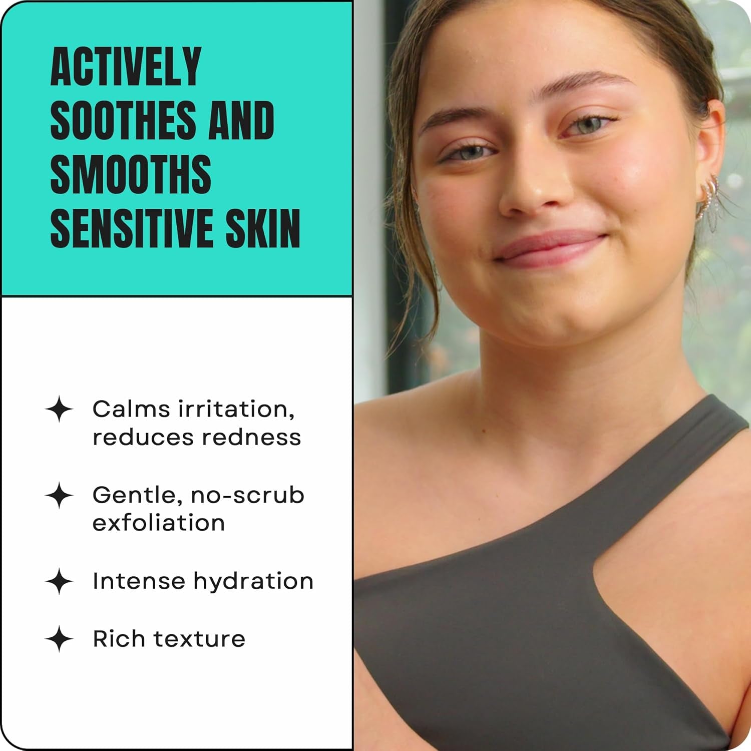 Calm & Renew Body Butter - Therapeutic Skin Care Moisturizer for Sensitive Skin - No-Scrub Exfoliator and Body Cream for Dry Skin with Lactic Acid AHA and Soothing Ginger Root, 11Oz