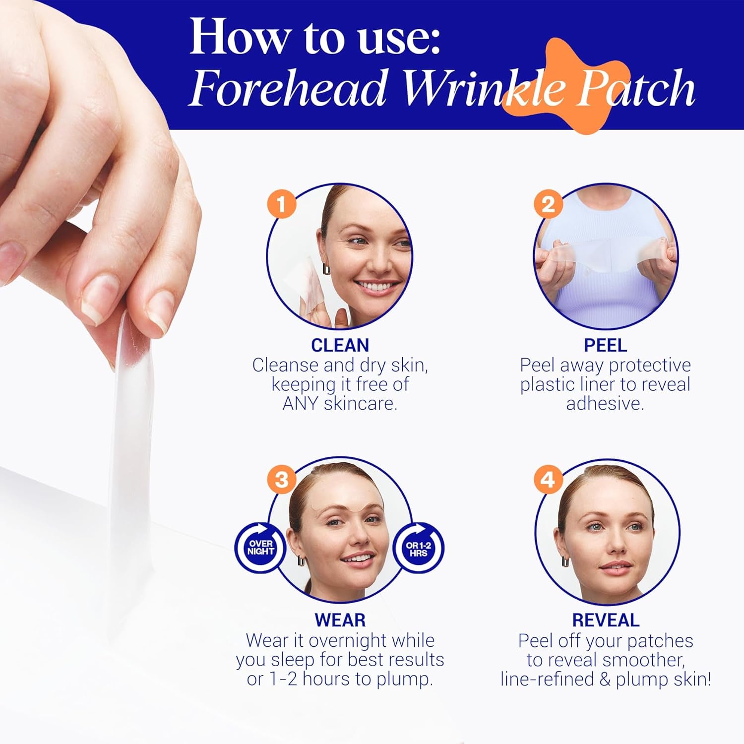 Wrinkles Schminkles Forehead Wrinkle Patches – 1 Pad (2 Packs) | Non-Invasive Line-Smoothing Treatment for Forehead & Frown Lines