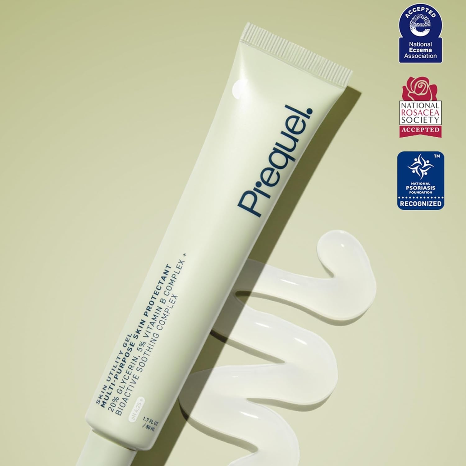 Skin Utility Gel, Moisturizing Protectant. Lightweight Multi-Purpose Face and Body Cream for Dry Skin, Hand Cream for Cracked Hands. Soothing Barrier Support with 20% Glycerin