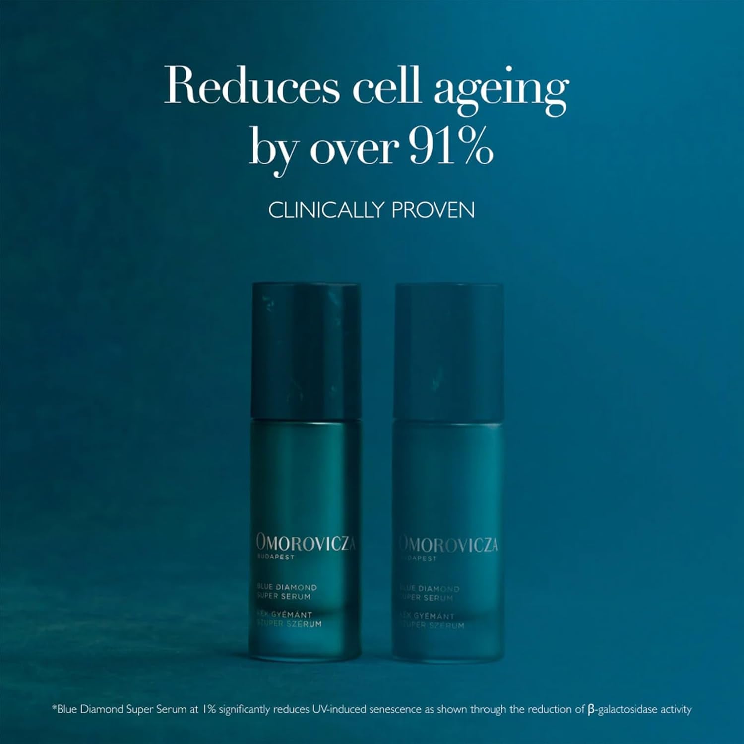 Omorovicza Blue Diamond Super Serum – 50ml | Radiance-Boosting, Anti-Aging Antioxidant Shield