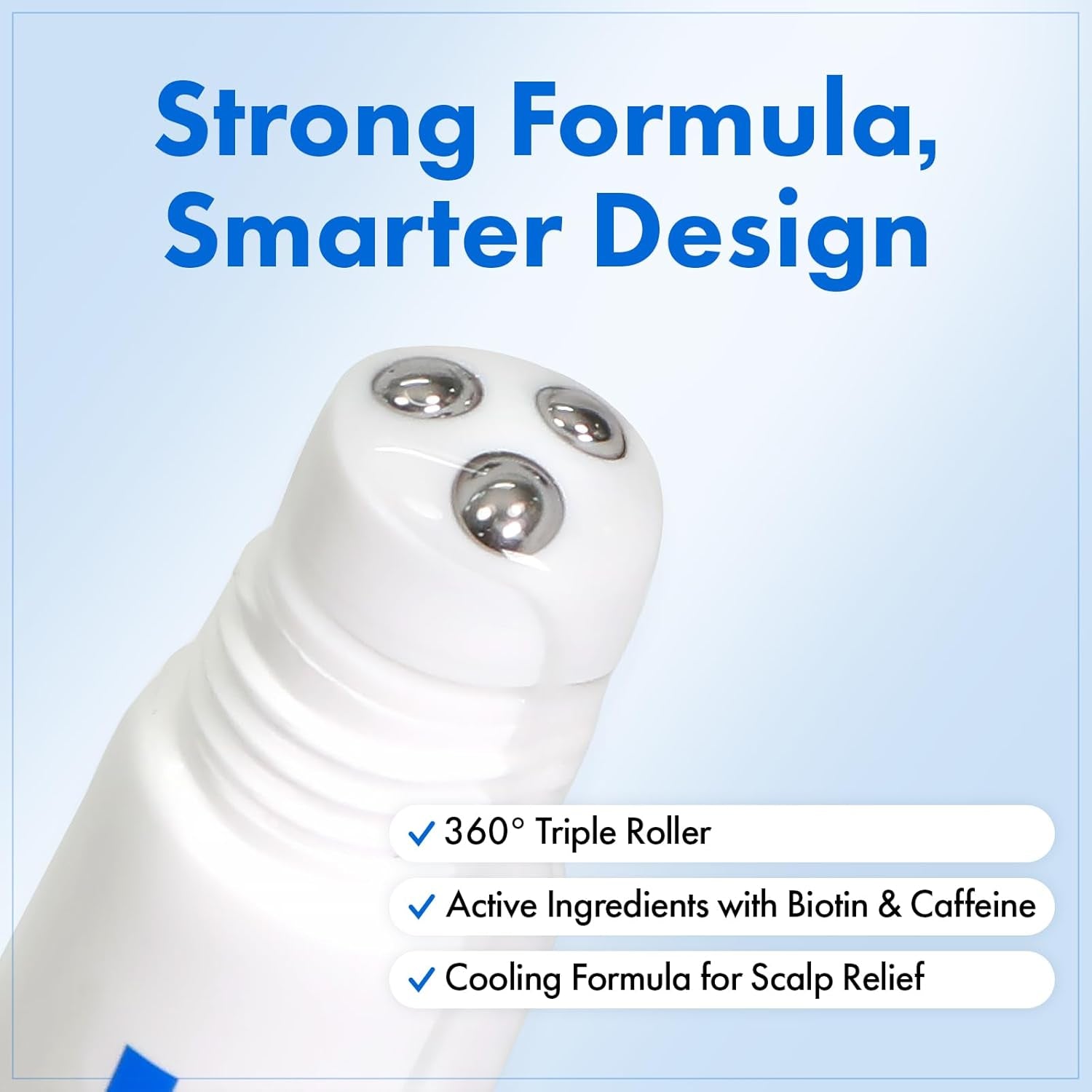 Real Relief Rolling Serum, Hair Growth Serum Roll on with Biotin, Caffeine, Panthenol, Menthol, Soothes Itchy, Flaky Scalp, Non-Greasy, Lightweight, Korean Skincare, 20Ml / 0.67 Fl. Oz.