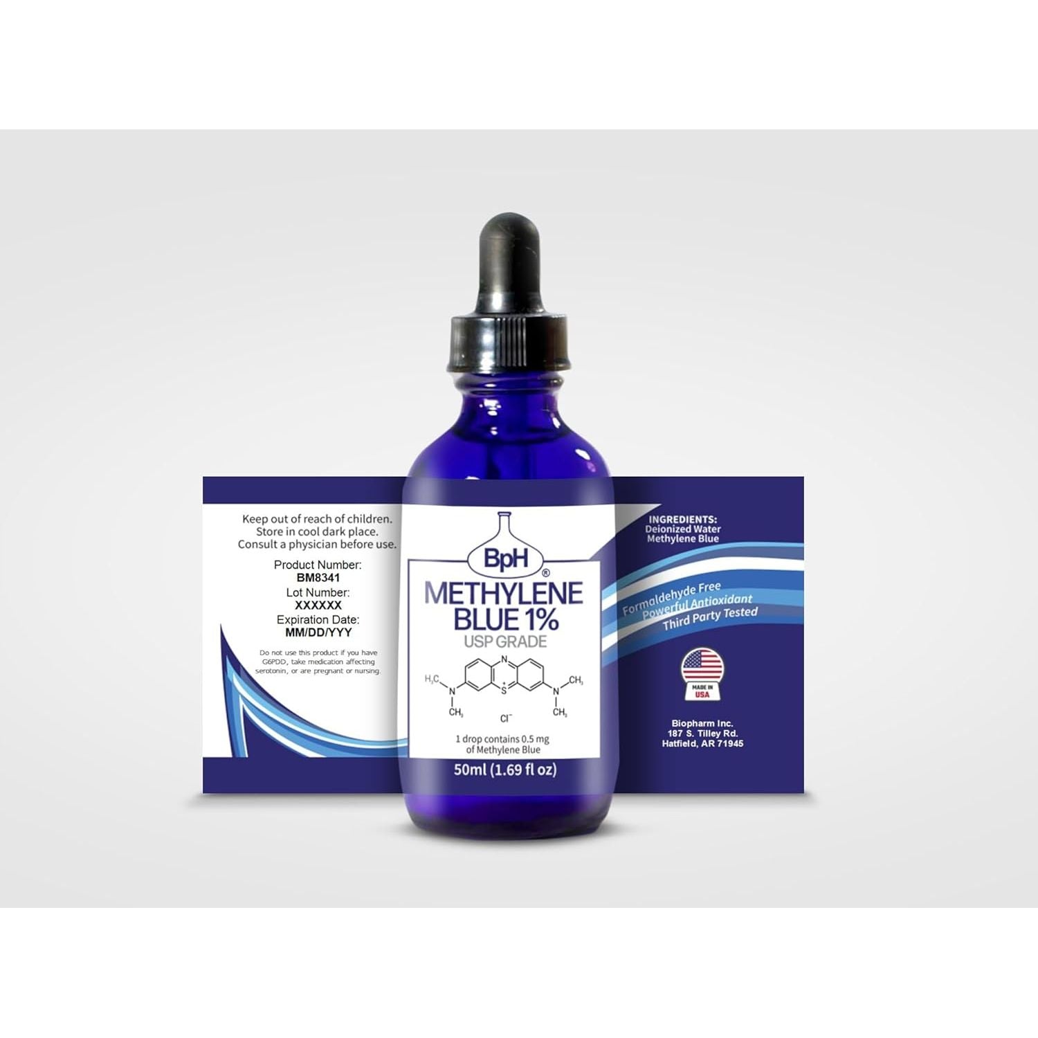 Biopharm Methylene Blue 1% USP – 50ml | Cellular Health, Antioxidant & Mitochondrial Support