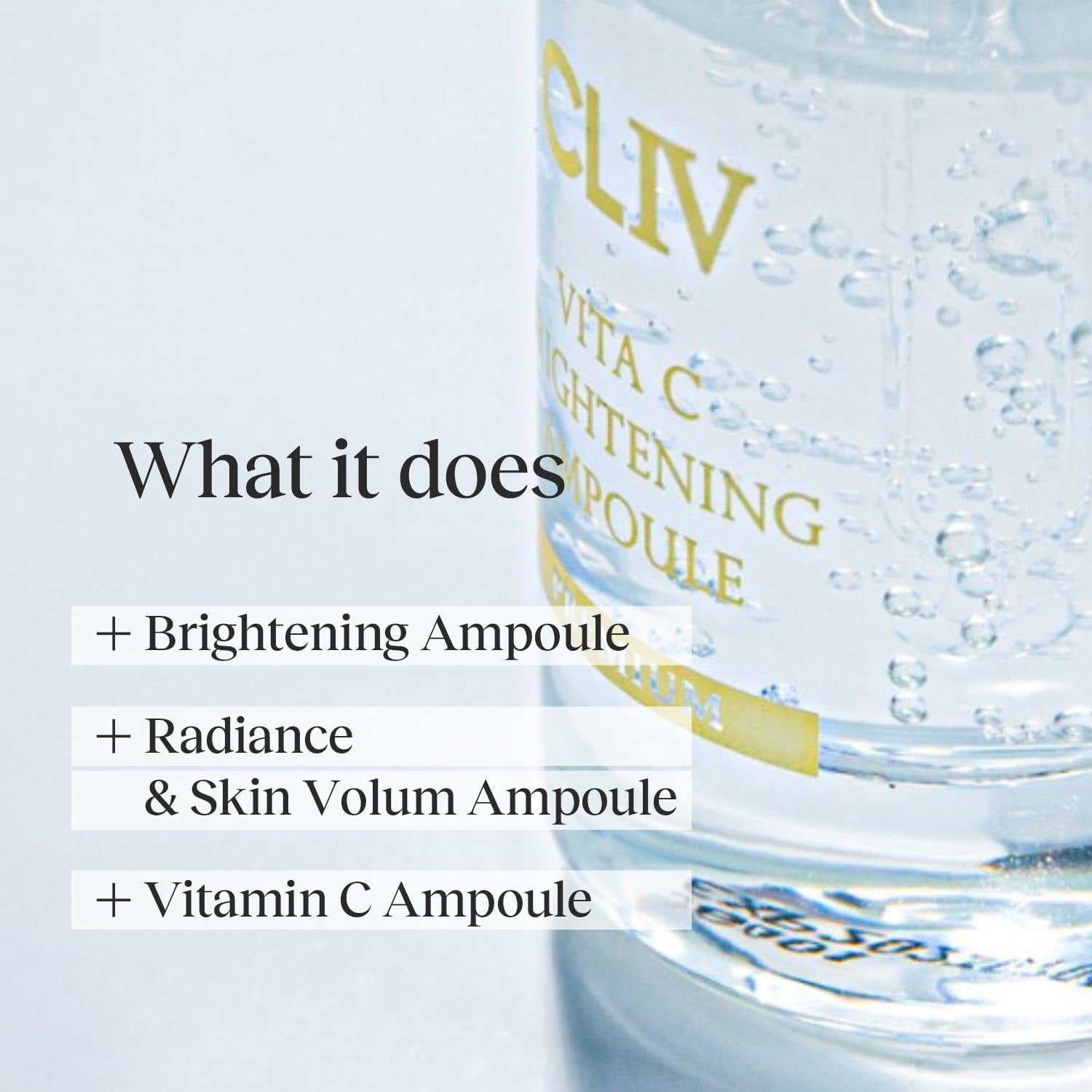 CLIV Vita C Brightening Ampoule – 30ml | Radiance & Even Skin Tone Serum