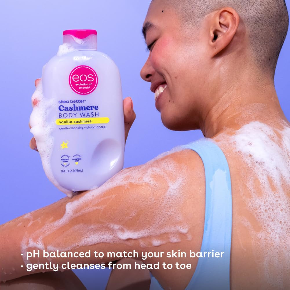 eos Shea Better Cashmere Body Wash, Vanilla Cashmere - 473ml