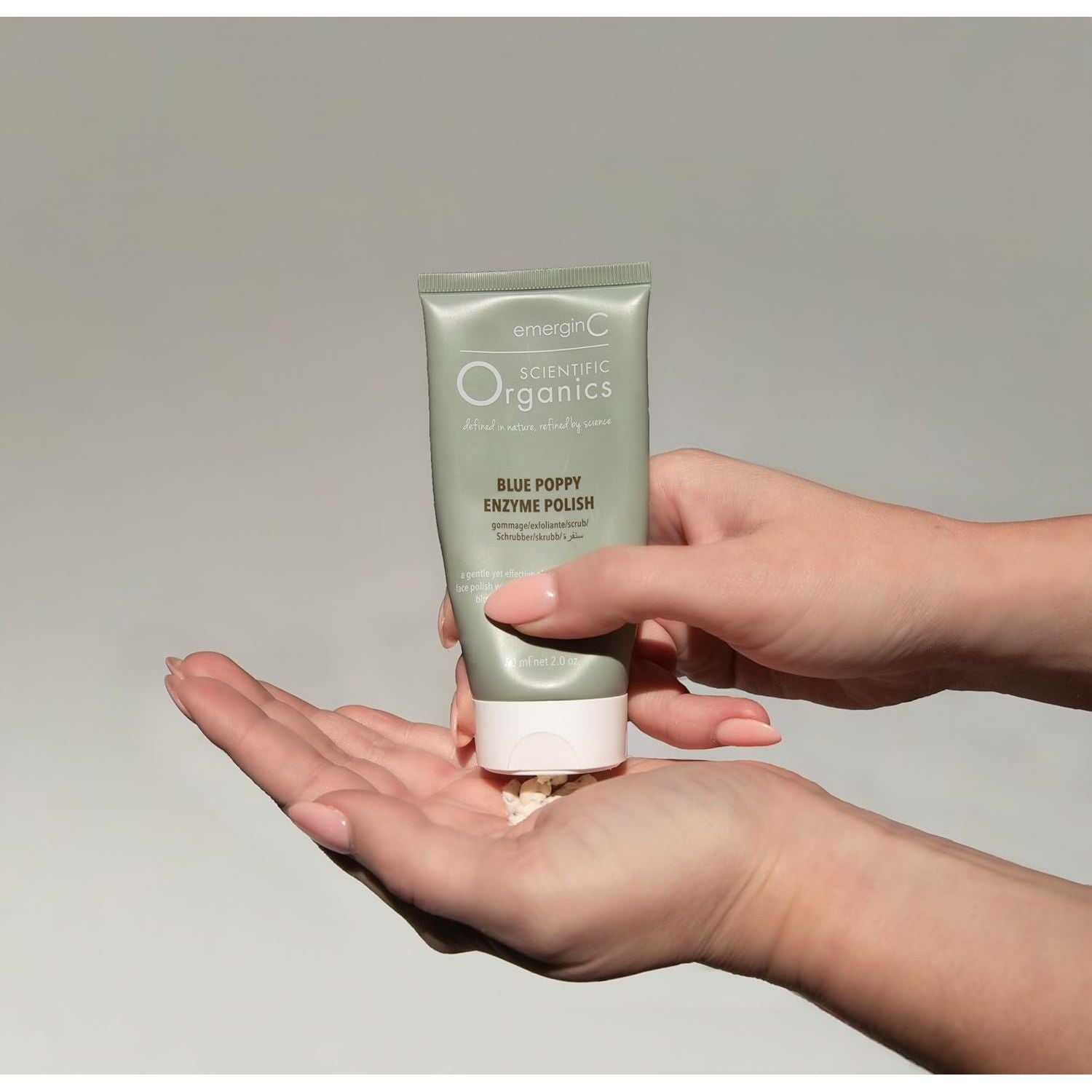 emerginC Scientific Organics Blue Poppy Enzyme Polish – 60ml | Gentle Exfoliation & Radiance Boost