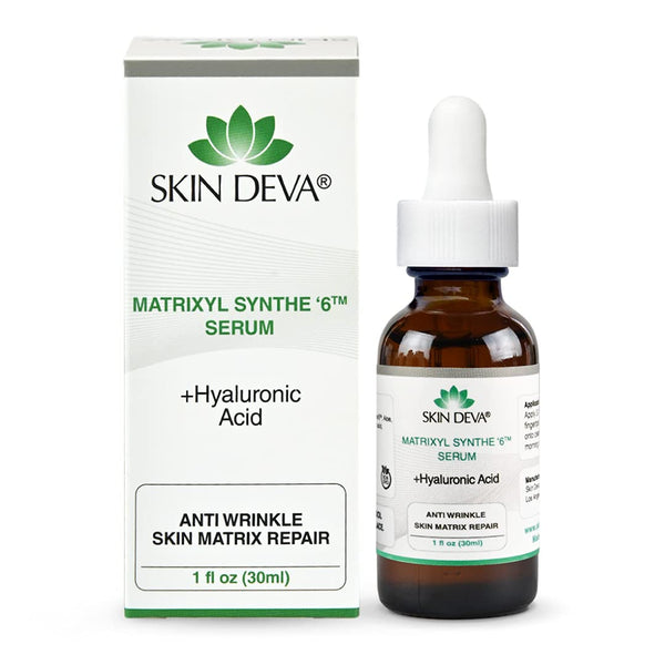 SKIN DEVA Matrixyl Synthe 6™ Serum + Hyaluronic Acid – 30ml | Anti-Wrinkle & Skin Firming Treatment