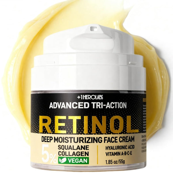 +1HEROLABS Advanced Tri-Action Retinol Deep Moisturizing Face Cream - 55g