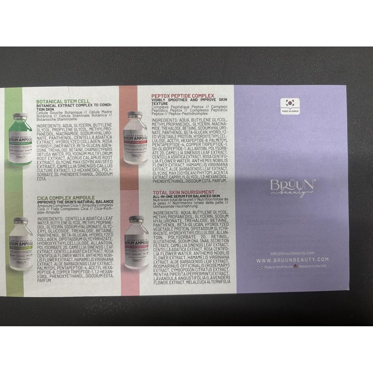 BRÜUN Korean Advanced Serum Ampoule - 35ml