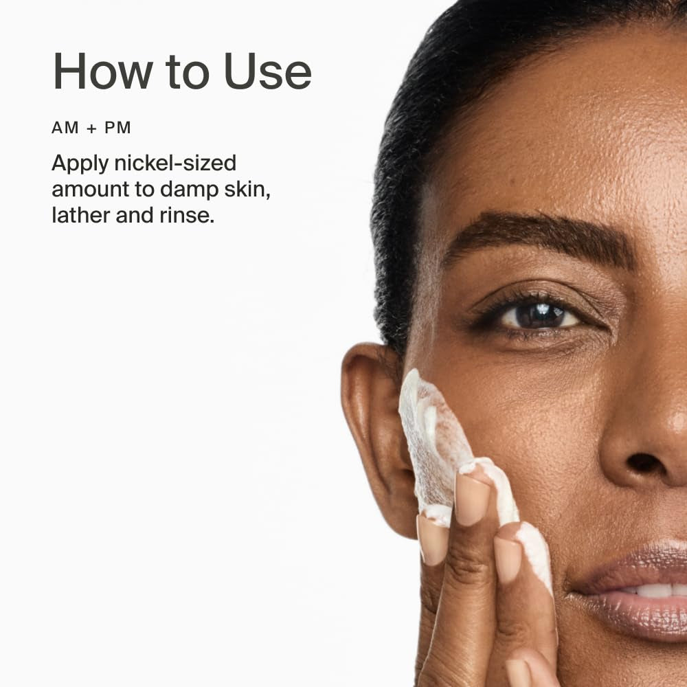 Mito-Biotic™ Gentle Cleanser - Non-Drying & Calming with Ceramides to Remove Makeup & Strengthen Skin Barrier for All Skin Types - 3.38 Fl Oz