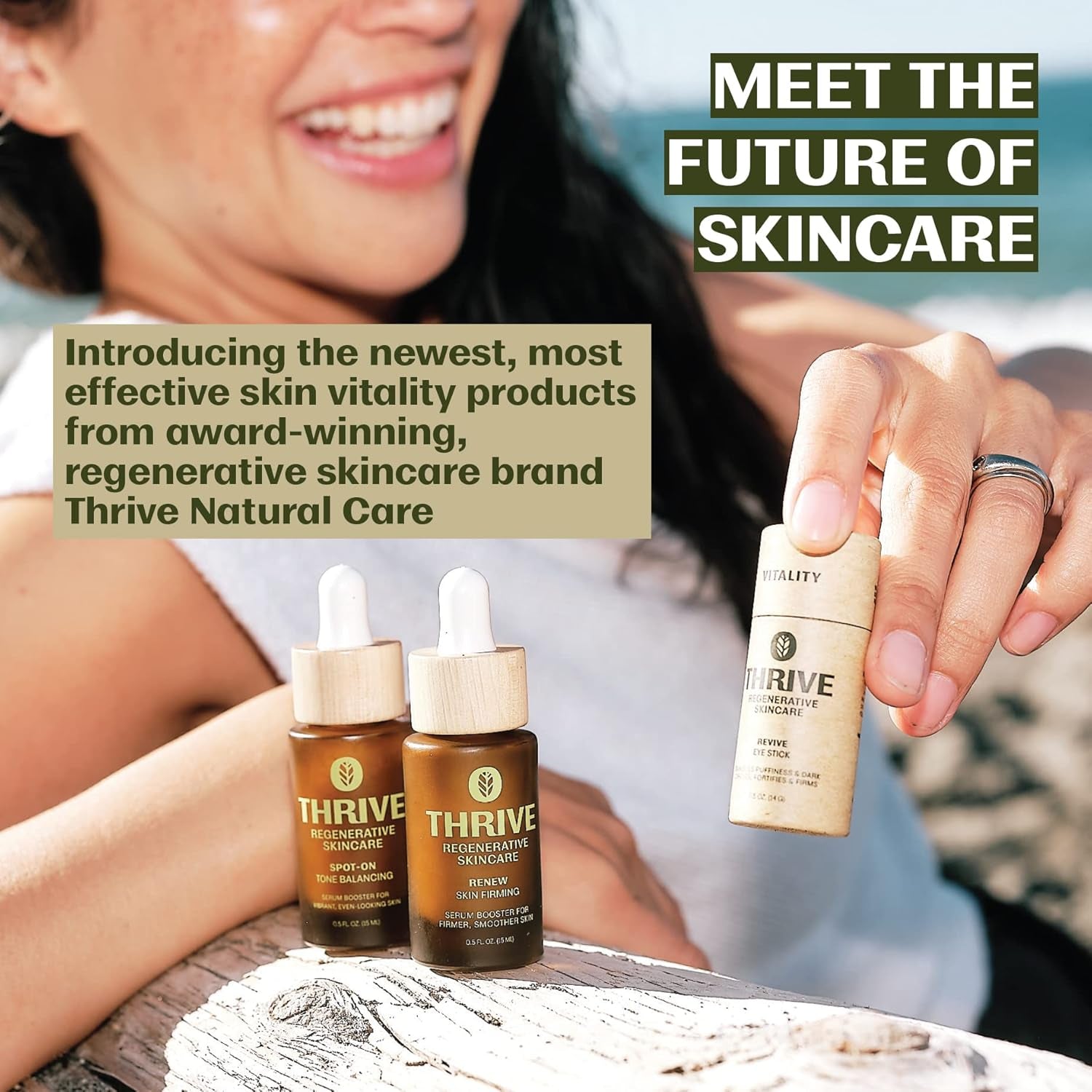 Thrive Regenerative Skincare Renew Skin Firming Serum – 15ml | Plant-Powered Firming & Anti-Aging Solution