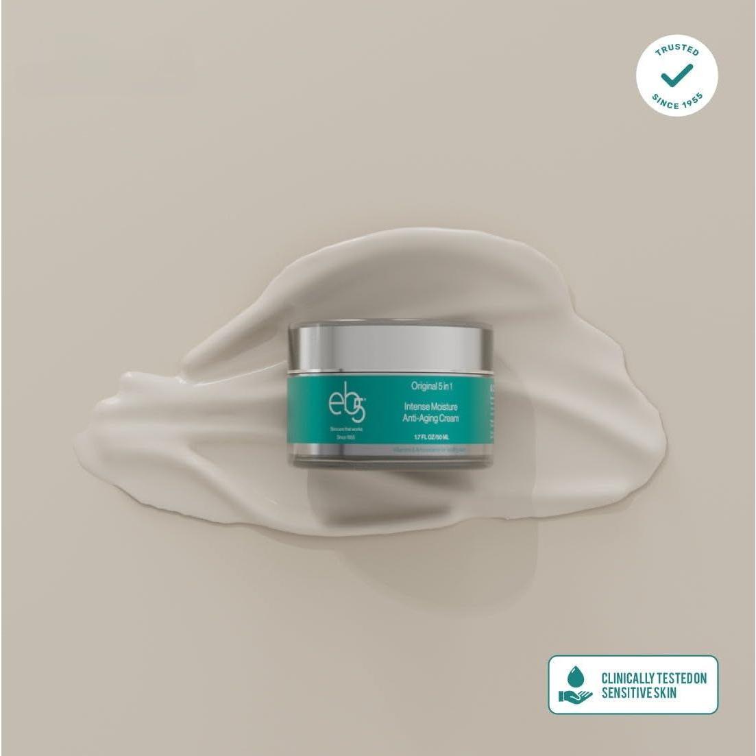 eb5 Intense Moisture Anti-Aging Cream – 120ml | Firming, Hydrating Wrinkle Cream for Youthful Skin