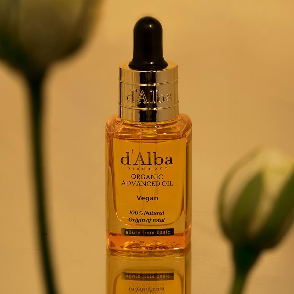 d'Alba Organic Advanced Oil – 17ml | Intense Hydration & Radiant Glow - Glam Global UKd'Alba