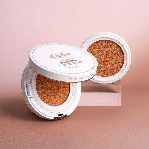 d'Alba Waterfull Tone - Up Sun Cushion 15g+15g(refill) SPF50+/PA++++ - Glam Global UKd'Alba