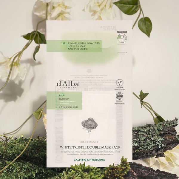 d'Alba White Truffle Double Mask Pack [Calming/Hydrating] 34.5g X 20ea - Glam Global UKd'Alba