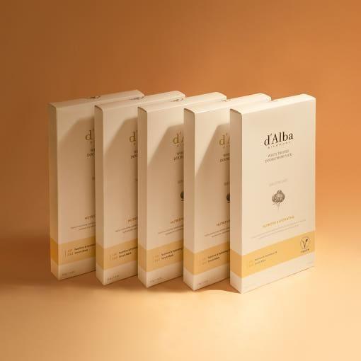 d'Alba White Truffle Double Mask Pack [Nutritive/Hydrating] 32.5g X 20ea - Glam Global UKd'Alba