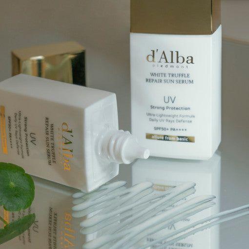 d'Alba White Truffle Repair Sun Serum - 35ml | High - Protection & Hydrating Sunscreen - Glam Global UKd'Alba