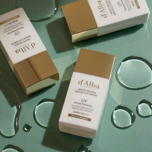 d'Alba White Truffle Repair Sun Serum - 35ml | High - Protection & Hydrating Sunscreen - Glam Global UKd'Alba