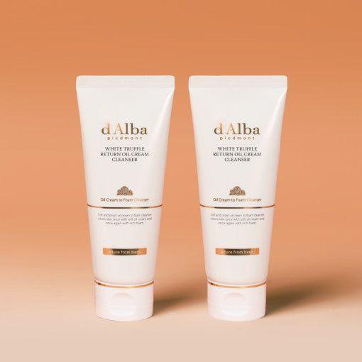 d'Alba White Truffle Return Oil Cream Cleanser (Tube) 100ml X 2ea - Glam Global UKd'Alba