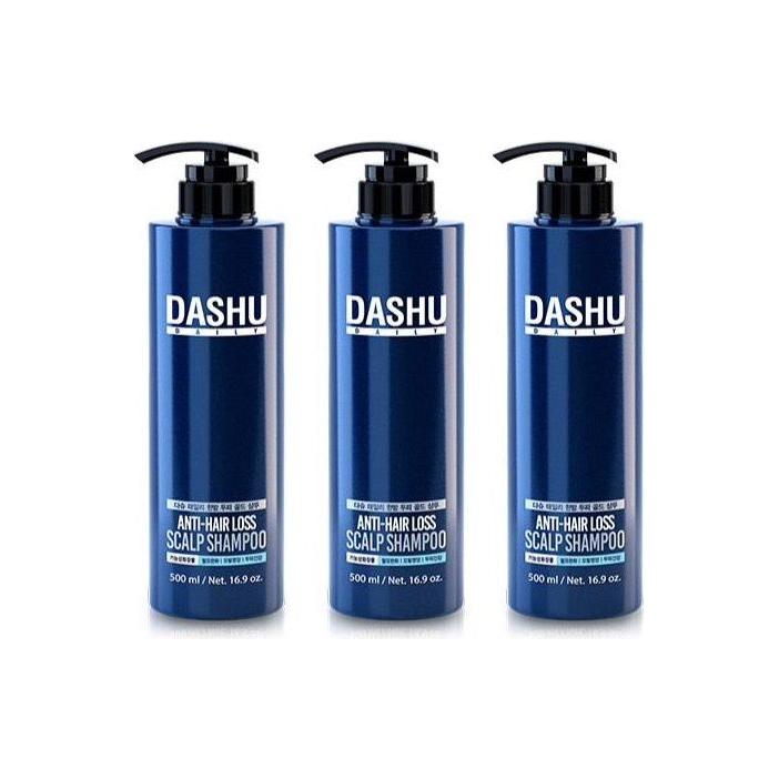 DASHU Daily Anti - Hair Loss Scalp Shampoo 500ml X 3ea - Glam Global UK