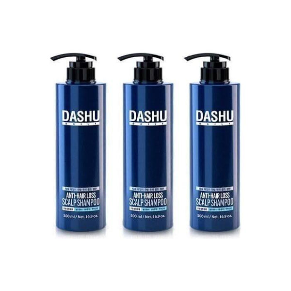 DASHU Daily Anti - Hair Loss Scalp Shampoo 500ml X 3ea - Glam Global UKDASHU