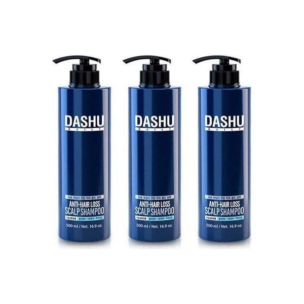 DASHU Daily Anti - Hair Loss Scalp Shampoo 500ml X 3ea - Glam Global UKDASHU