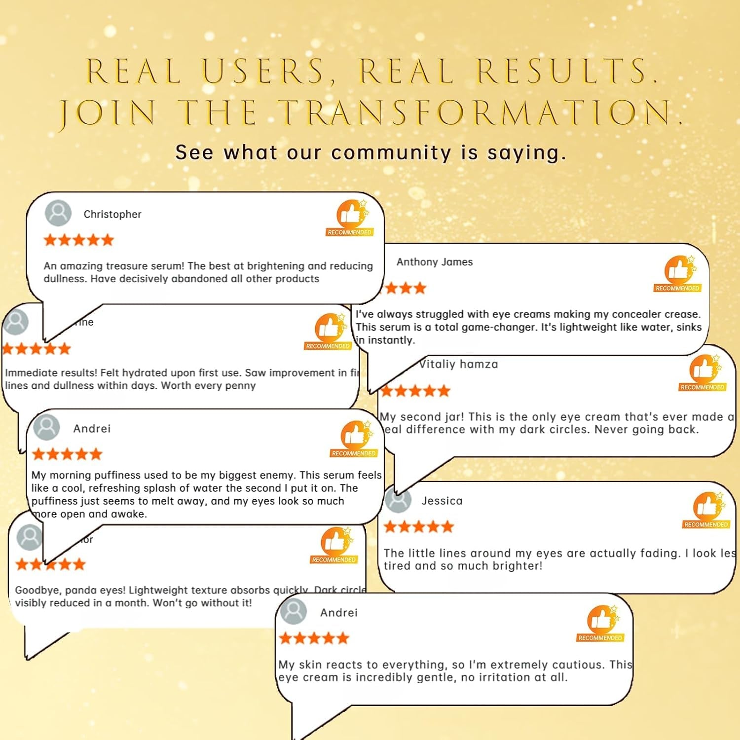 Retinol & Vegan Collagen Eye Serum - Rapid Reduction Serum for Bags, Dark Circles and Wrinkles - Firming & Energizing Eye Treatment - 20Ml