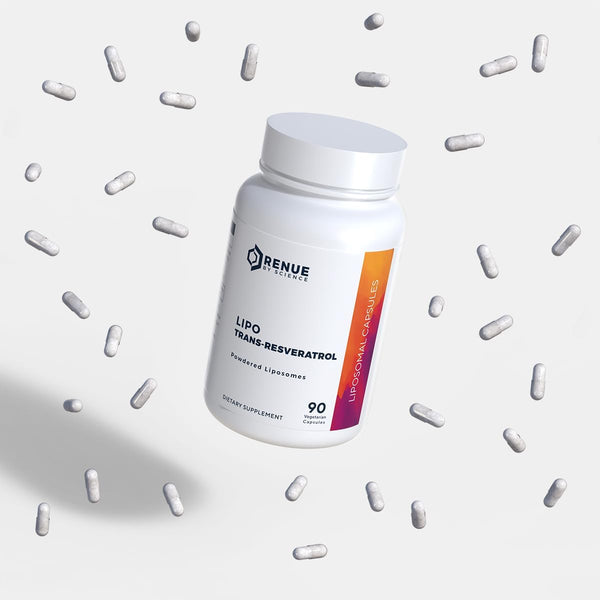 Renue By Science Lipo Trans-Resveratrol – 90 Capsules | Liposomal Antioxidant for Cellular Health & Longevity