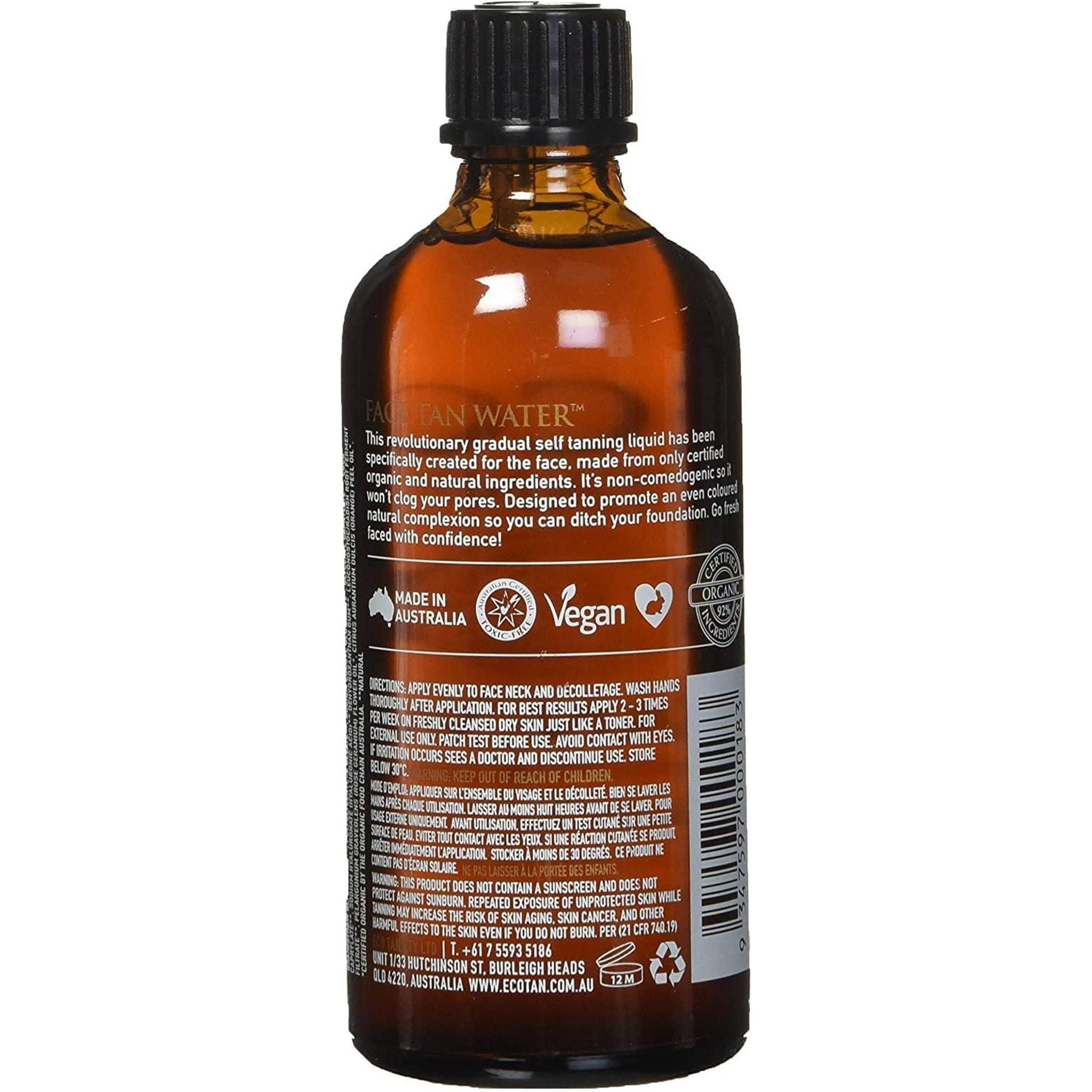Face Tan Water 100Ml