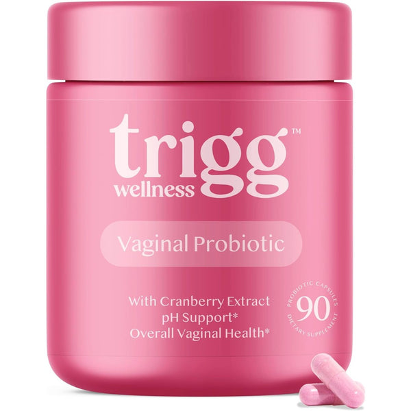 Trigg Vaginal Probiotics – 90 Capsules | Daily Feminine Health, pH & Odor Balance with Cranberry & D-Mannose