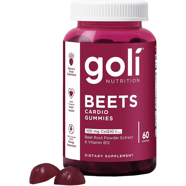 Goli Beets Cardio Gummies – 60 Gummies | Heart Health, Circulation & Energy Support
