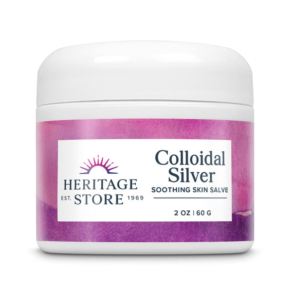 HERITAGE STORE Colloidal Silver Soothing Skin Salve - 60g