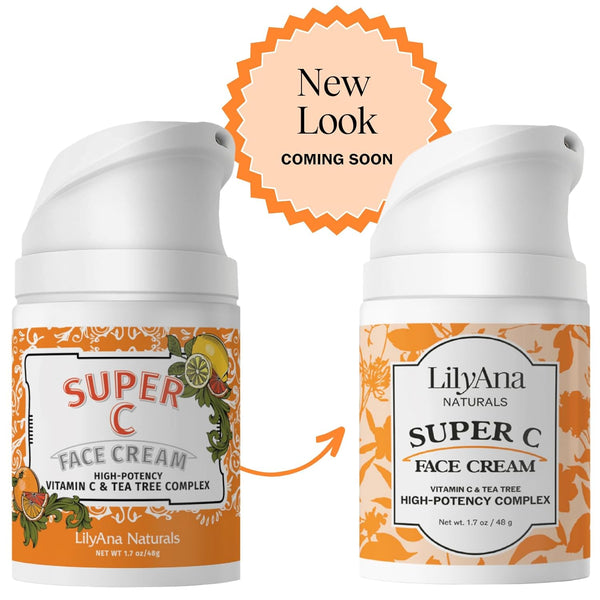 LilyAna Naturals Super C Face Cream – 48g | Vitamin C Moisturizer for Brightening, Hydration & Anti-Aging