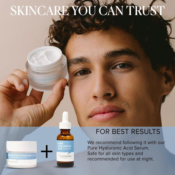 Cosmedica Skincare Multi-Active Hydrating Night Cream – 60ml | Anti-Aging, Brightening & Deep Hydration for All Skin Types