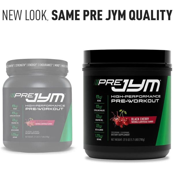 JYM Supplement Science PreJYM High-Performance Pre-Workout – 780g | Black Cherry | Strength, Focus & Endurance Formula