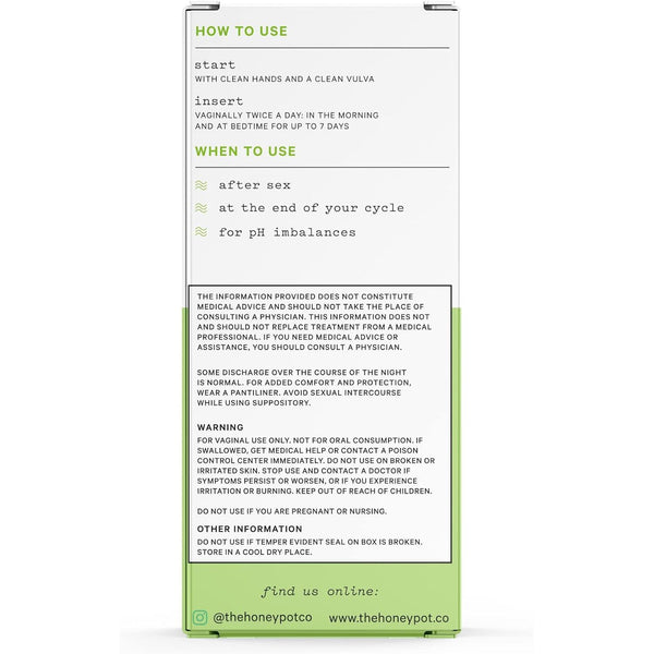 7 Day Boric Acid & Herbs Suppositories - Maintains and Balances Healthy Vaginal Ph, Manages Odor, Hydrates, & Moisturizes - Gynecologist Tested