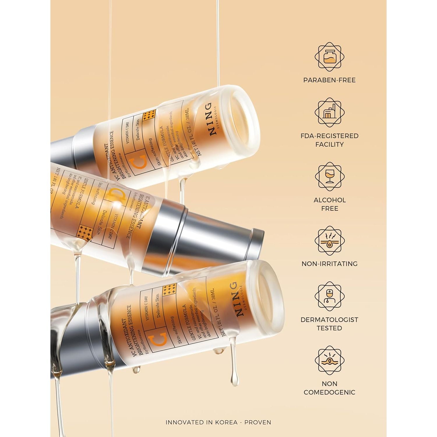 NING DERMOLOGIE VC Antioxidant Brightening Serum - 30ml