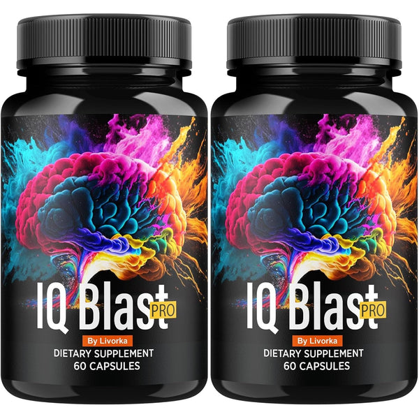 LIVORKA IQ Blast Pro Capsules – 120 Capsules (2 Pack) | Advanced Nootropic for Focus, Memory & Mental Energy