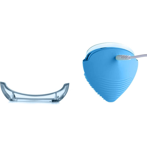 Pop Sonic Strawberry 3-in-1 Skin Exfoliating Cleanser (Blue) | Cleanse, Massage & Exfoliate with 12,000 VPM Sonic Power