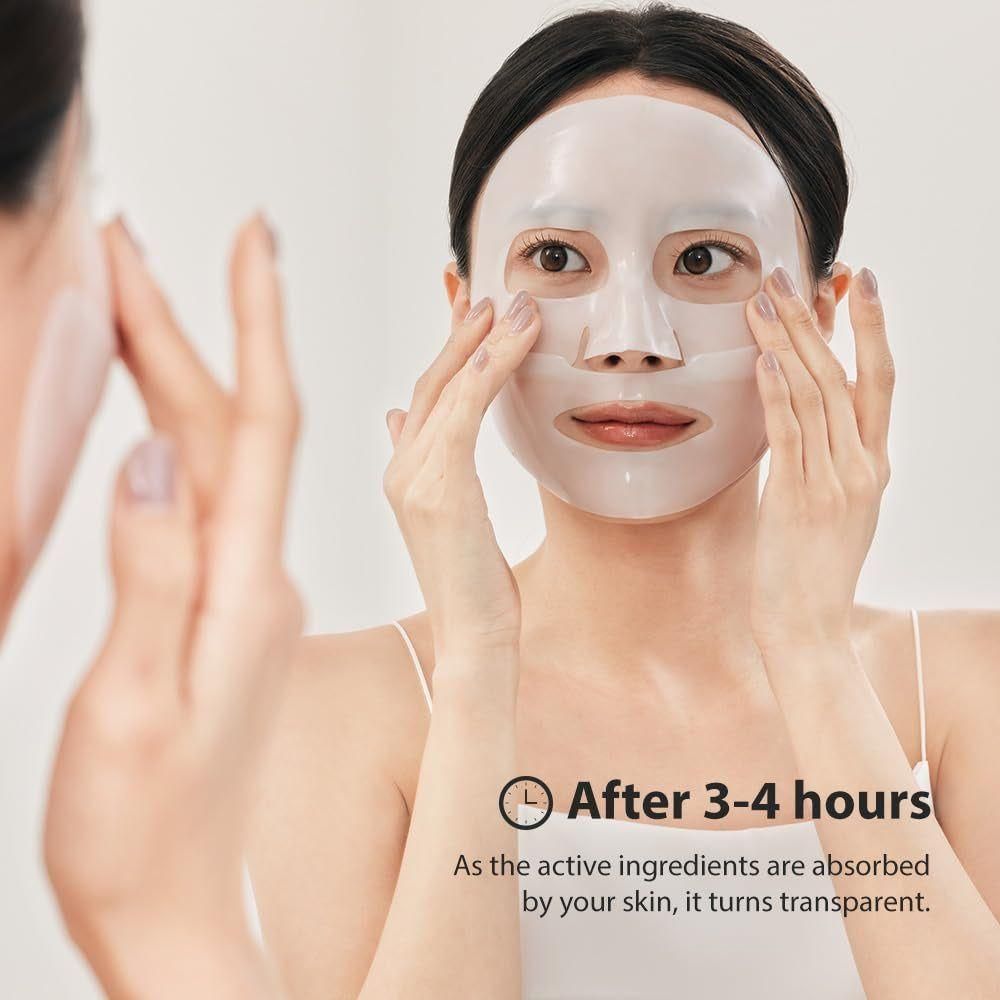 Deep Collagen Overnight Mask 37Gx4Ea | the Real Collagen 2,160,000Ppb | Facial Hydrogel Masks with Low Molecular Weight Collagen for Elasticity, Firming, and Moisturizing - Glam Global UK