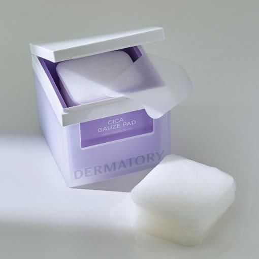 DERMATORY Hypoallergenic Cica Rescue Gauze Pad 200ml (80ea) - Glam Global UK