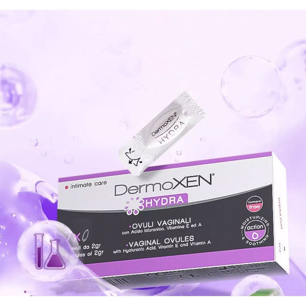 DERMOXEN HYDRA Vaginal Ovules With Aloe and Hyaluronic Acid - 7 Capsules/Box - Glam Global UKDERMOXEN